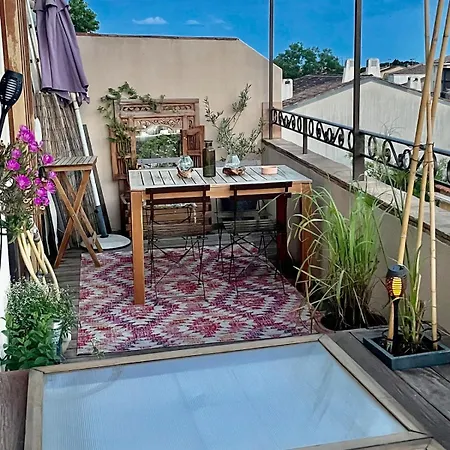 Duplex With Rooftop Terrace דירה וילנב-לה-מגלון